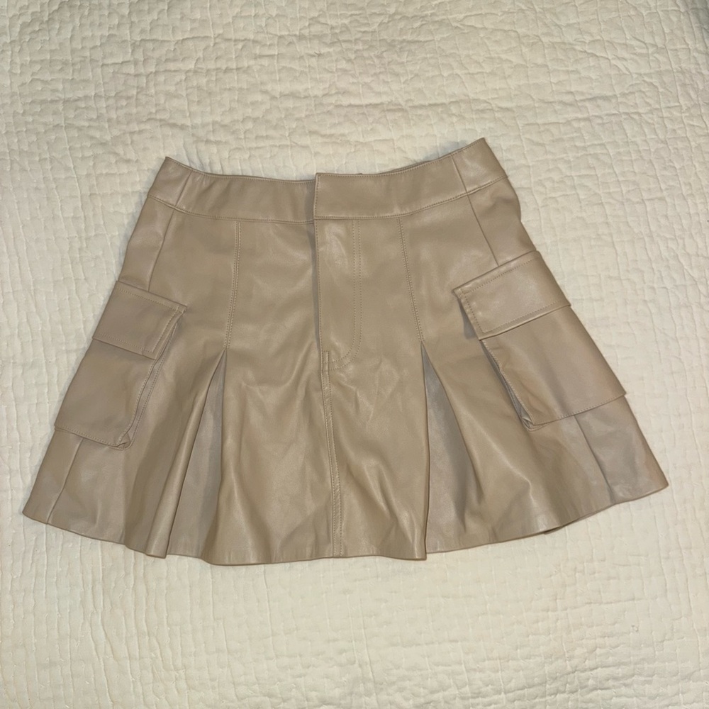DO+BE Tan Mini Cargo Skirt